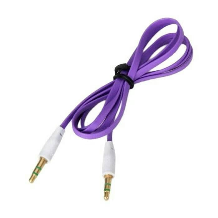 کابل AUX فلت مدل F24-violet به طول 1 متر