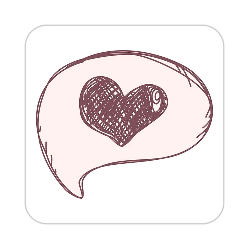 زیر لیوانی کاکتی طرح عاشقانه مدل mp40204