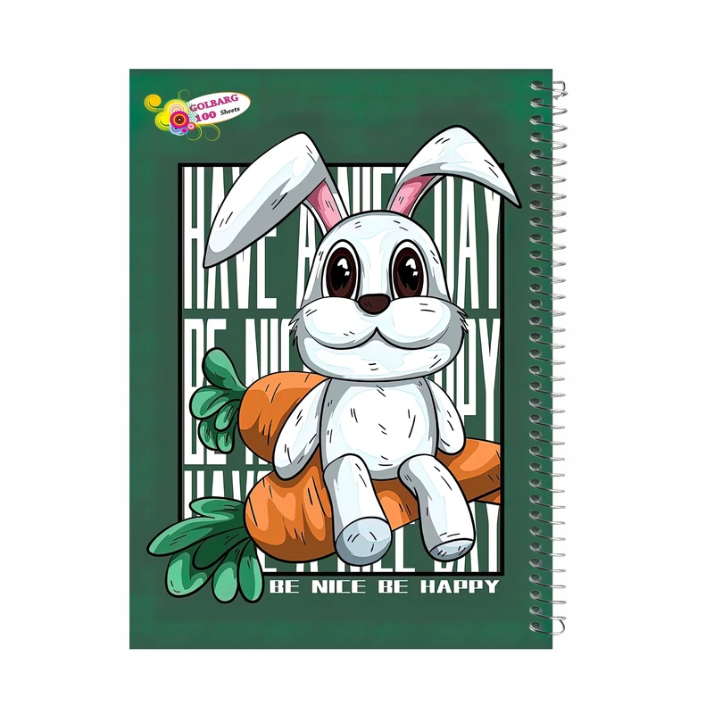 دفتر مشق 100 برگ گلبرگ مدل سگ کد 9105