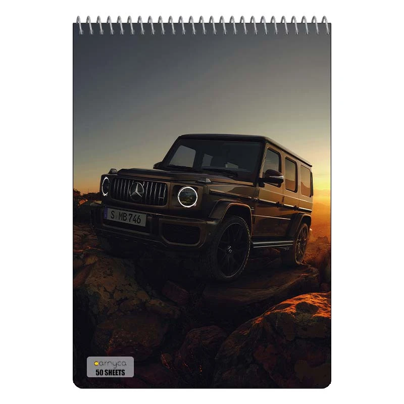 دفتر نقاشی 50 برگ سیمی کارنیکا طرح جی واگن G‑Wagon کد 47832