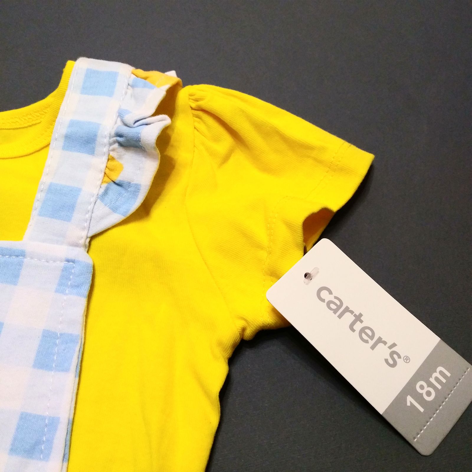 ست تی شرت و سرهمی نوزادی کارترز طرح Lemon کد M606 -  - 8
