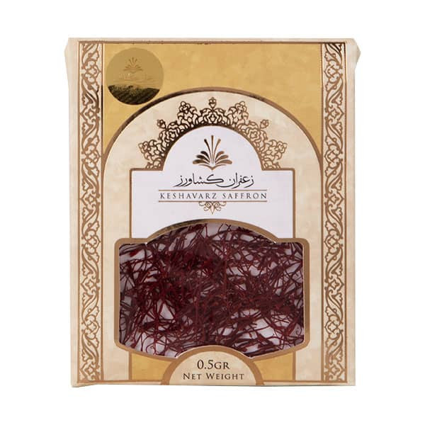 زعفران نگین درجه 1 زعفران کشاورز - 0.5 گرم