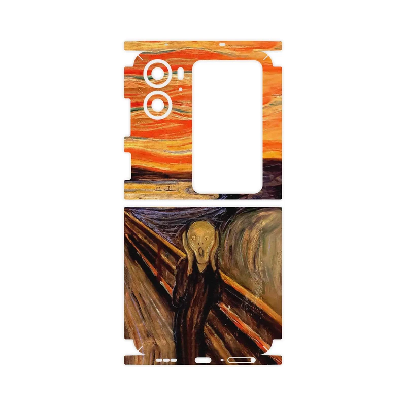 برچسب پوششی ماهوت مدل The Scream of Munch-FullSkin مناسب برای گوشی موبایل اپو Find N2 Flip