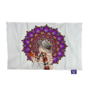 کاغذ کادو ترمه طراحان ایده مدل ماندالای کلاسیک بنفش کد aah004
