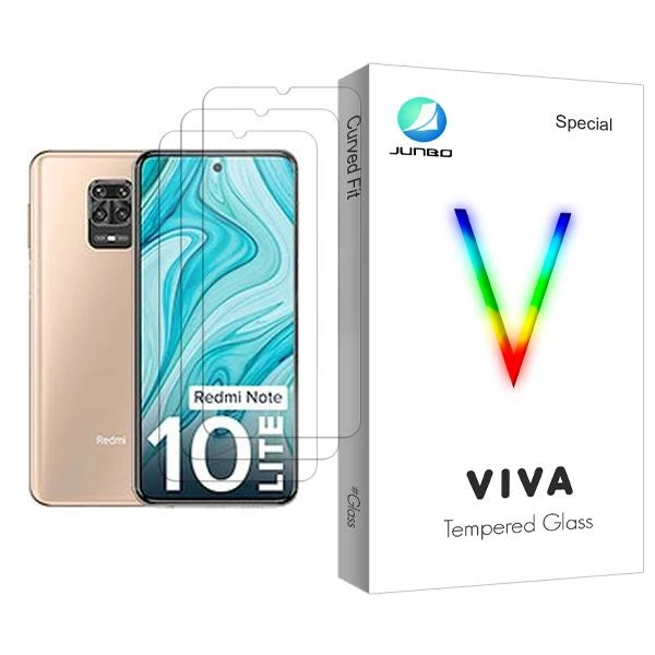 محافظ صفحه نمایش جانبو مدل Viva Glass MIX003 مناسب برای گوشی موبایل شیائومی Redmi Note 10 Lite بسته سه عددی