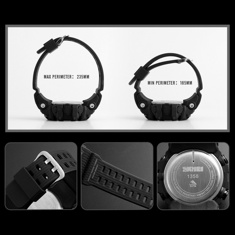 ساعت مچی دیجیتال اسکمی مدل 1358BK