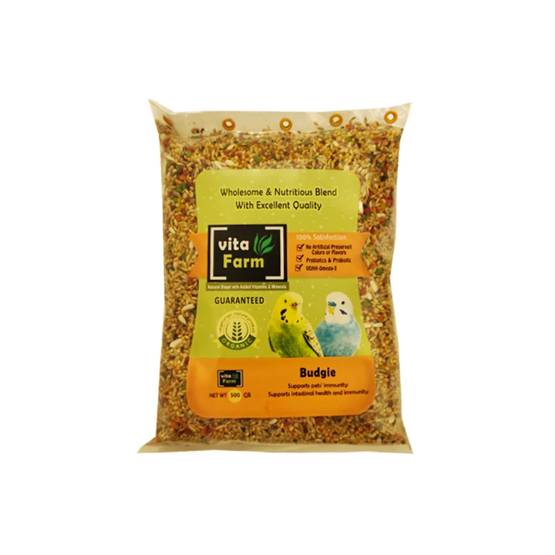 غذای مرغ عشق ویتافارم مدل Budgie وزن 500 گرم
