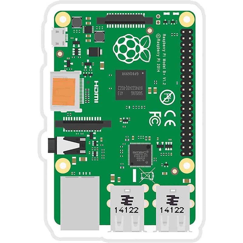 استیکر لپ تاپ طرح Raspberry Pi 3 Board کد ST1543
