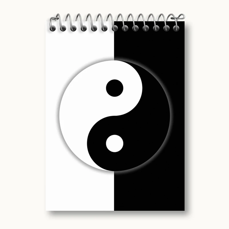 دفتر یادداشت 50 برگ خندالو مدل یین و یانگ کد 27688