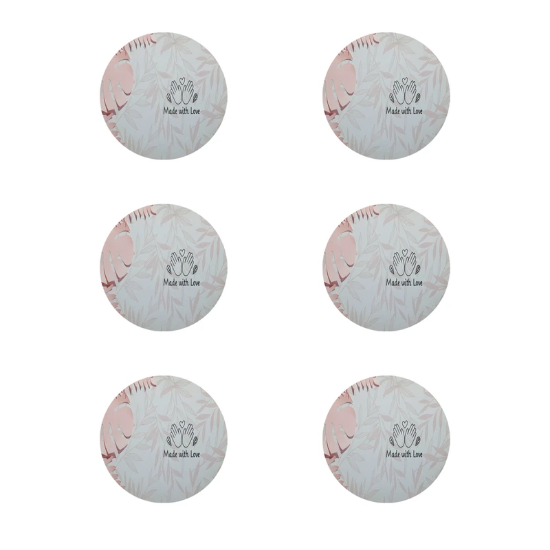 زیر لیوانی طرح برگ کد 8160 بسته 6 عددی