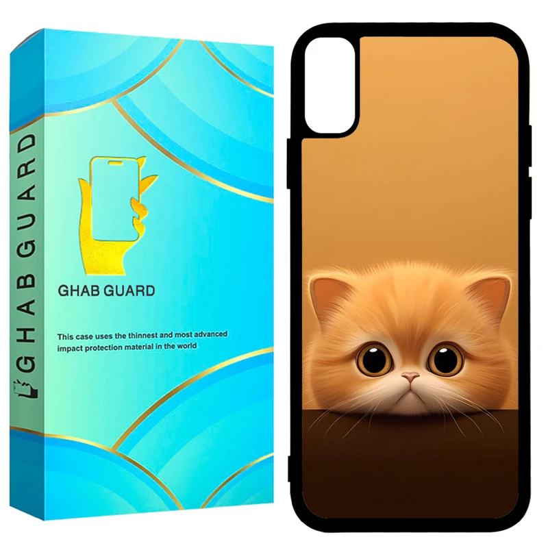  کاور قاب گارد طرح گربه مدل GCHPX مناسب برای گوشی موبایل اپل iPhone X / XS