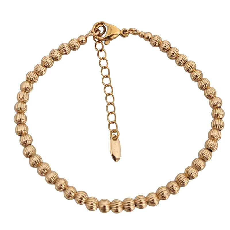 دستبند زنجیری زنانه ژوپینگ مدل آلبرنادو تراش‌دار