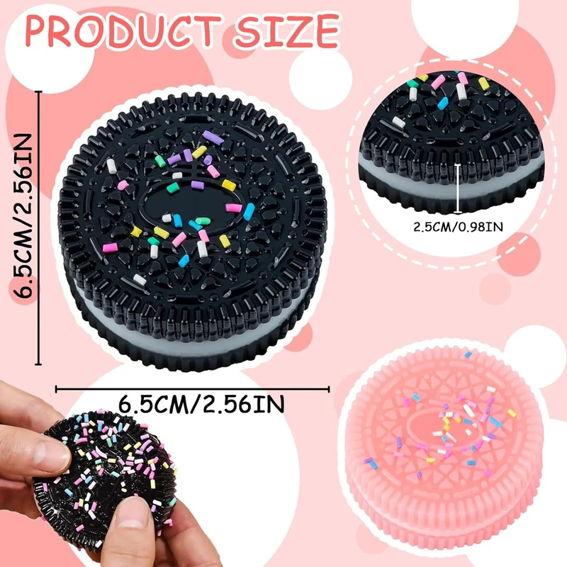 عکس شماره 7 : فیجت ضد استرس سمید مدل اسکوییشی نرمالو طرح بیسکوئیت 3 لایه