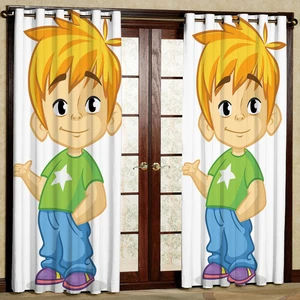 پرده مدل پسر هازان پانچی کد 2596 سایز 140x200 سانتی متر