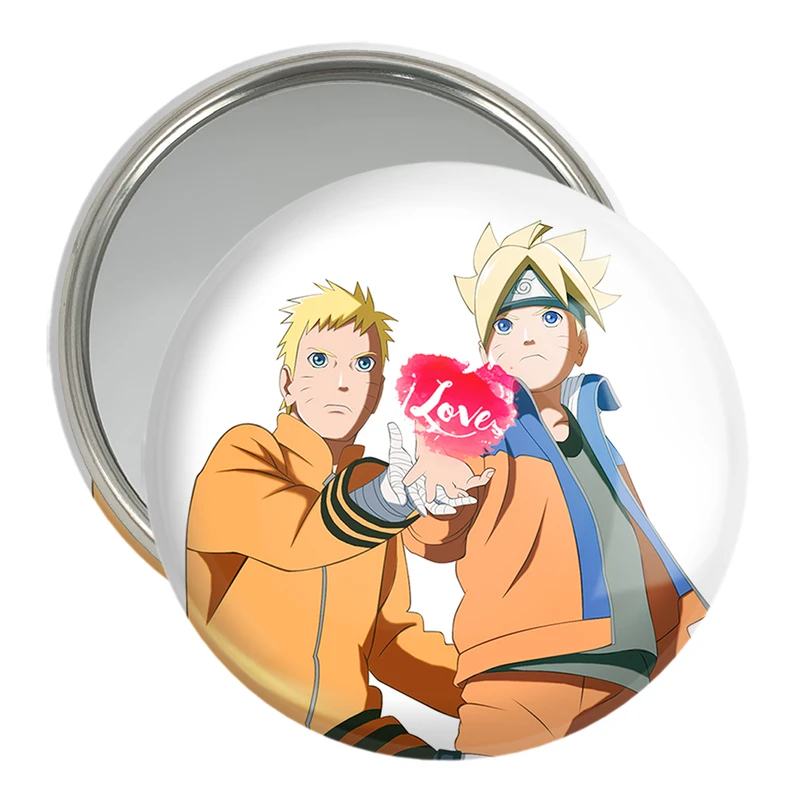 آینه جیبی خندالو مدل بوروتو و ناروتو اوزوماکی انیمه بوروتو Boruto کد 15742