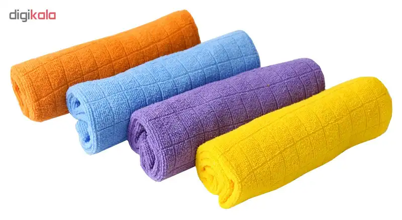 دستمال نظافت خودرو کد 501 بسته 4 عددی