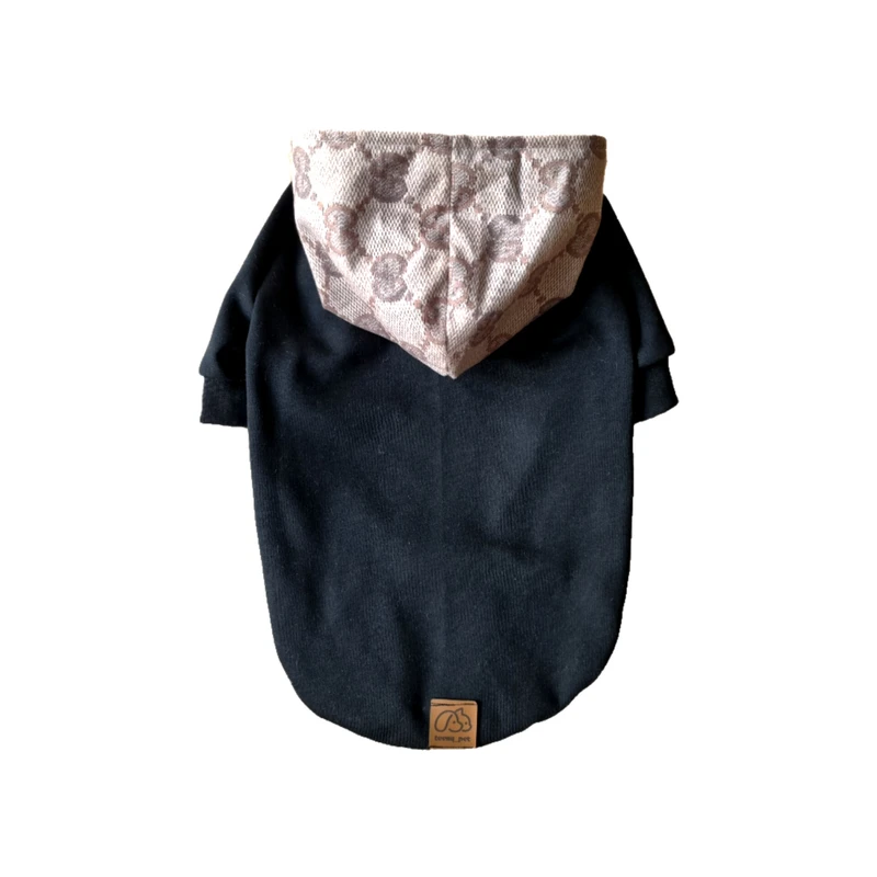 لباس سگ و گربه مدل هودی مشکی سایز L