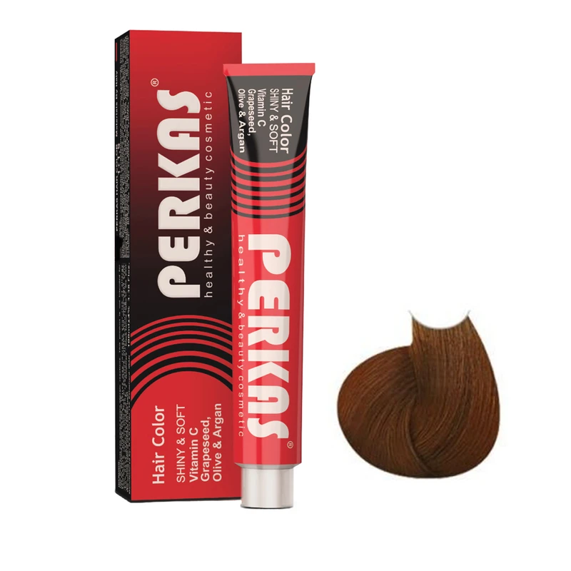 رنگ مو پرکاس شماره 6.78 حجم 100 میلی‌لیتر رنگ قهوه ای کاپوچینو