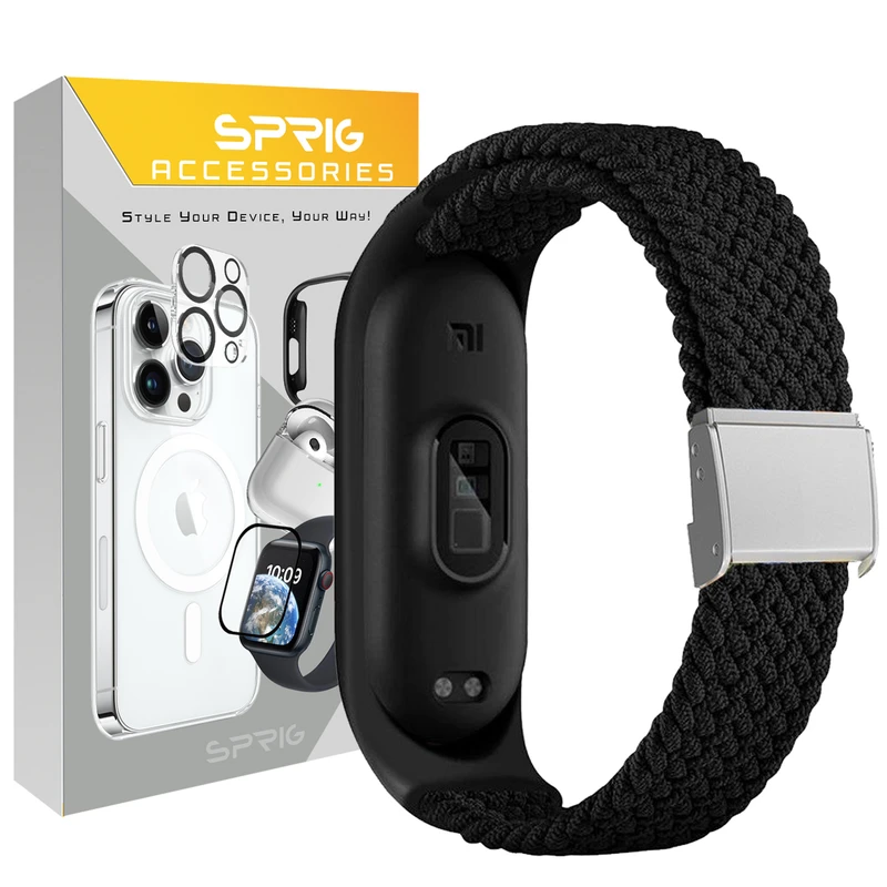 بند اسپریگ مدل Braided SGK مناسب برای ساعت هوشمند شیائومی Mi band 4/5/6