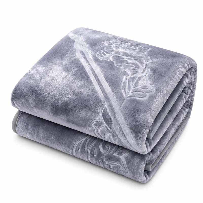 پتو 2 نفره نساجی لاله مهرگان مدل الوان طرح گل سایز 230x210 سانتی‌متر