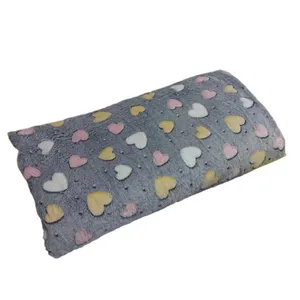 پتو مسافرتی مدل شب نما طرح قلب سایز 150 × 200 سانتی متر