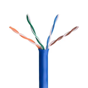 کابل شبکه CAT5E  U/UTP کی نت پلاس مدل KP-N1241 طول 305 متر