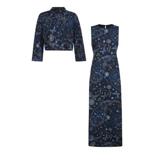 ست کت و پیراهن زنانه مدل ترمه