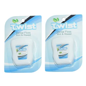 نخ دندان تویست مدل Mint And Waxed بسته 2 عددی 