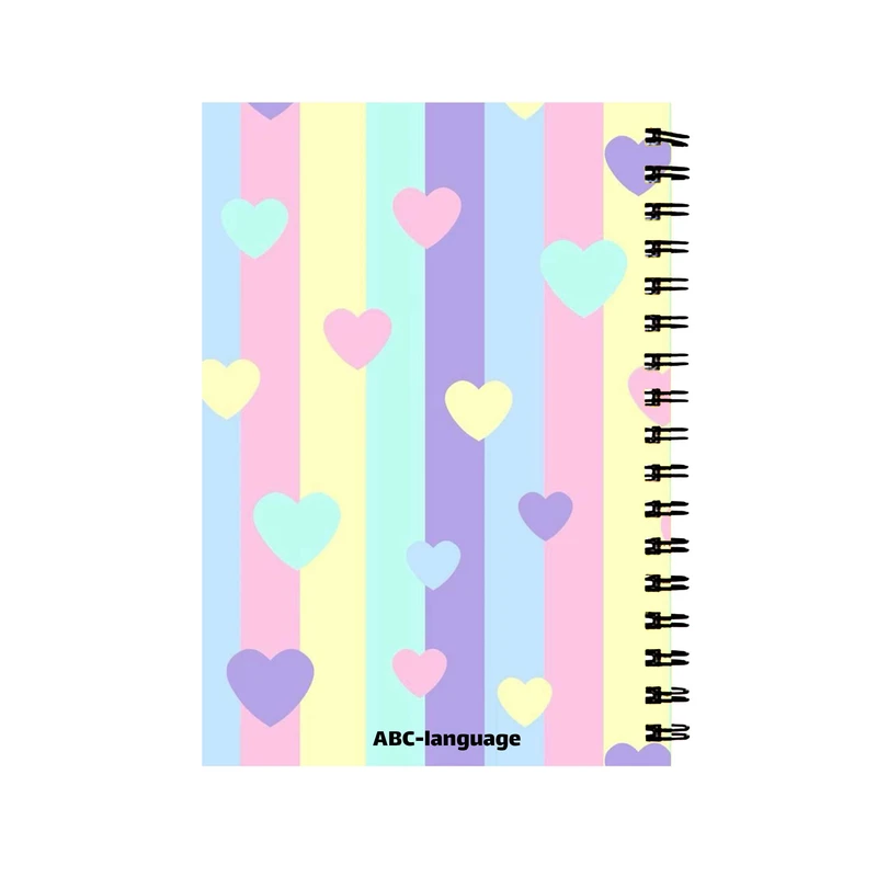 دفتر زبان 60 برگ مدل قلب کد 10