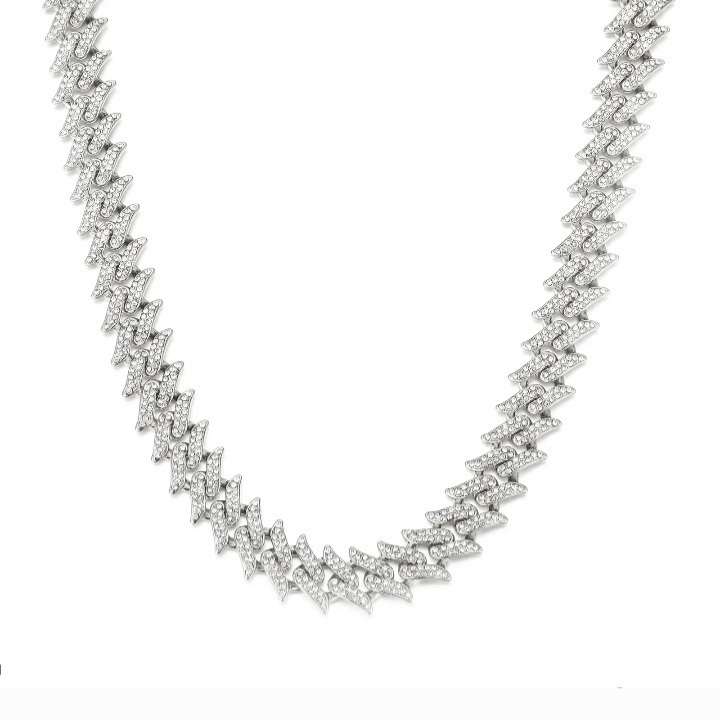 گردنبند مردانه مدل فول نگین گردنبند مردانه مدل فول نگین