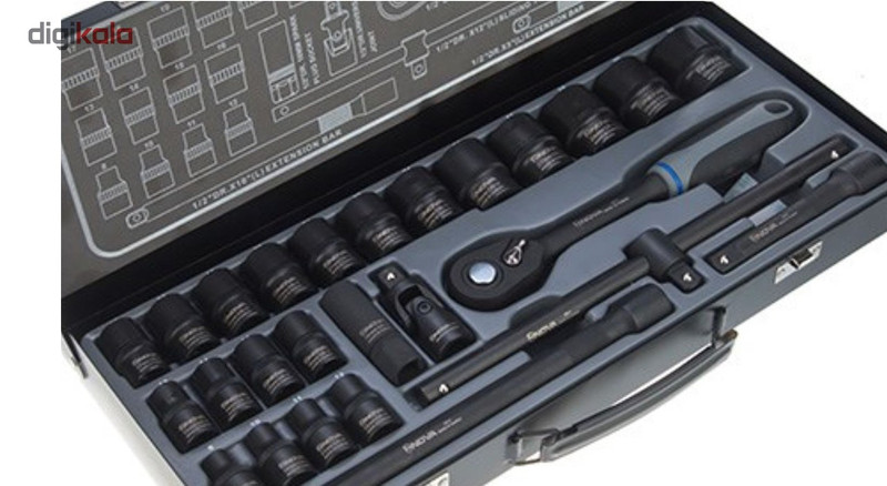 مجموعه 26 عددی آچار بکس 12 پر نووا مدل NTS-7000