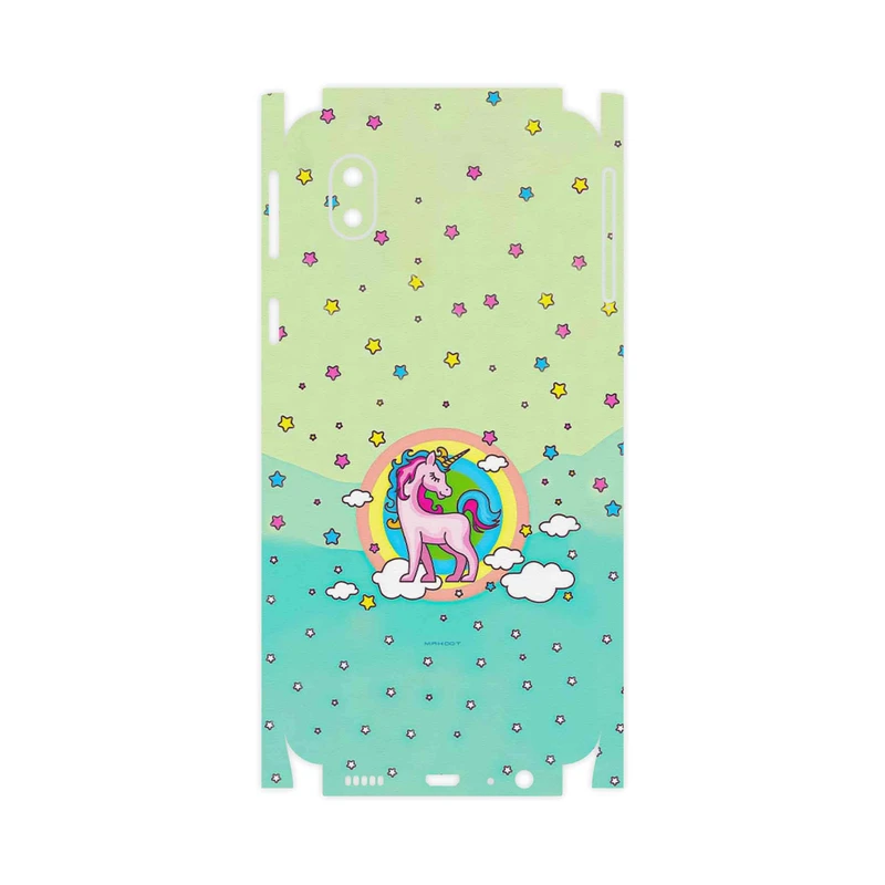 برچسب پوششی ماهوت مدل Rainbow unicorn adventure-FullSkin مناسب برای گوشی موبایل سامسونگ Galaxy A01 Core