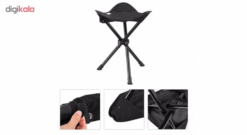 عکس شماره 13 : صندلی سه پایه سفری تاشو مدل x3