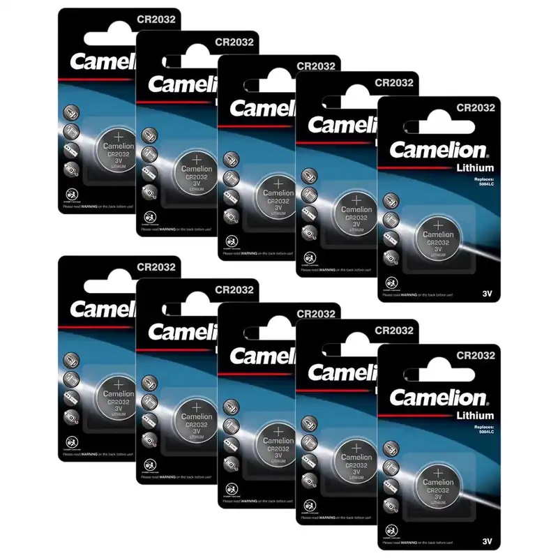 باتری سکه ای کملیون مدل 2032 بسته 10 عددی