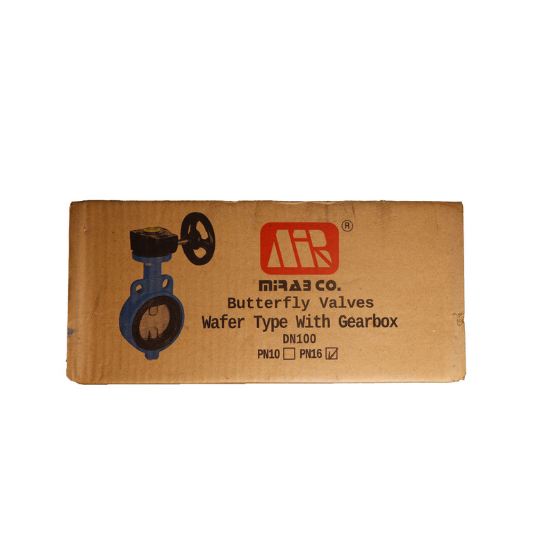 شیر گیربکسی شرکت میراب مدل پروانه ای Pn 16 - 100mm شیر گیربکسی شرکت میراب مدل پروانه ای Pn 16 - 100mm