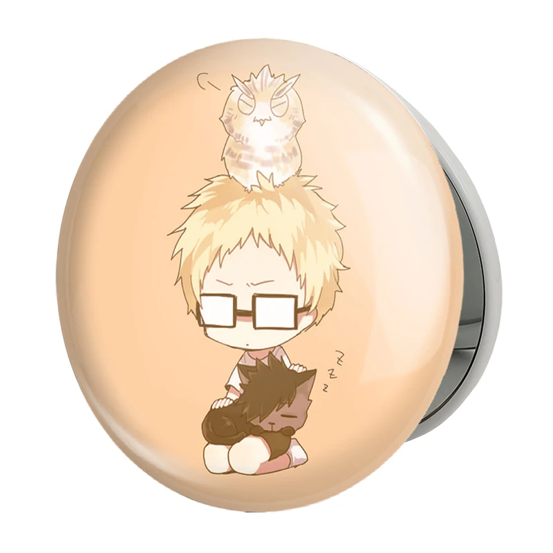 آینه جیبی خندالو طرح سوکیشیما کئی انیمه هایکیو Haikyu مدل تاشو کد 17784 