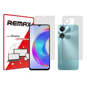 Remax transparent screen protector HyGEL model suitable for Honor X5 Plus mobile phone along with back protector