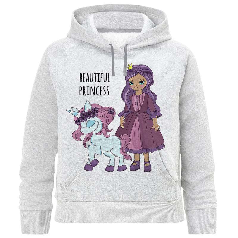 هودی دخترانه مدل دختر و اسب F914