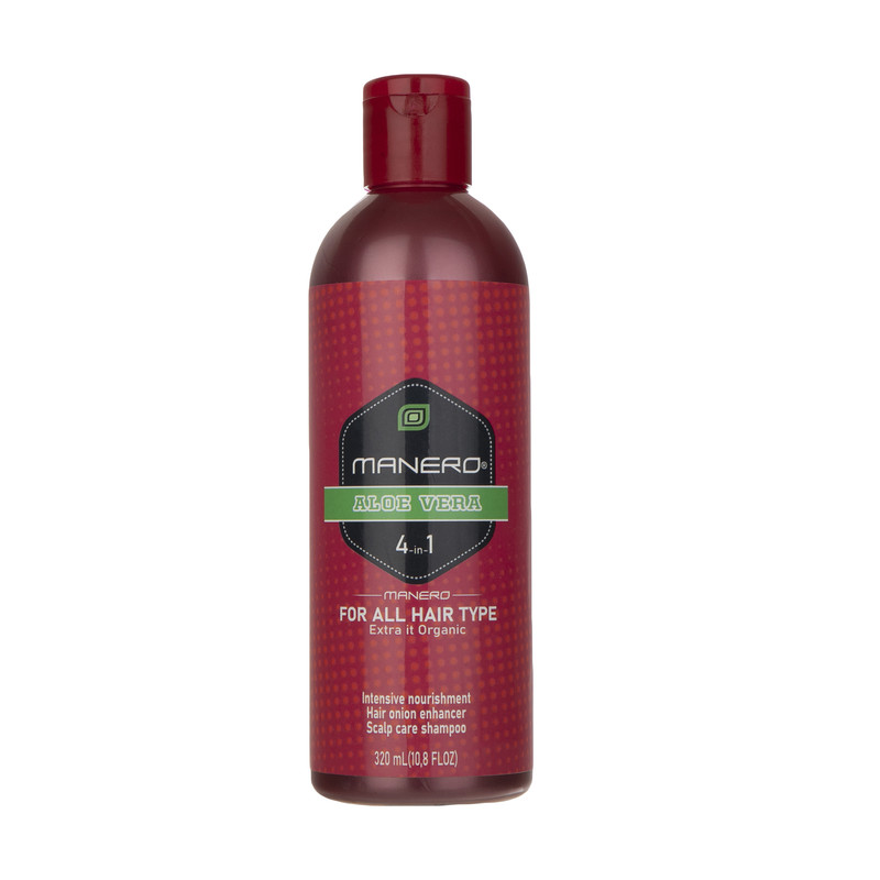 شامپو تقویت کننده مو مانرو مدل ALOE VERA حجم 320 میلی لیتر