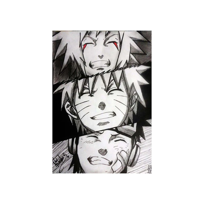 استیکر لپ تاپ و موبایل مدل انیمه طرح ناروتو استاد جیرایا Naruto jiraiya sensei کد 2813