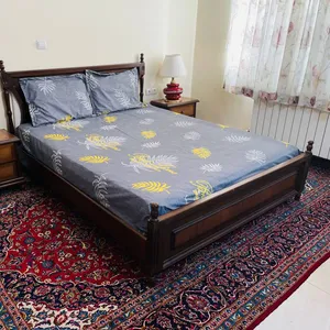  ملحفه مدل کشدار خزان دو نفره سایز 200x160 سانتی متر 