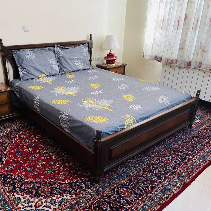  ملحفه مدل کشدار خزان دو نفره سایز 200x160 سانتی متر 