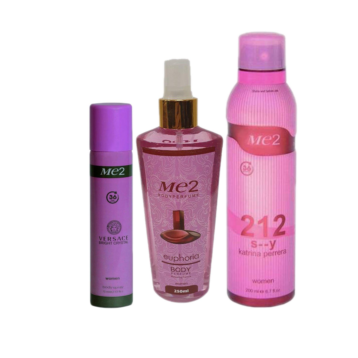  بادی اسپلش و اسپری بدن زنانه می تو مدل 325 مجموعه 3 عددی 