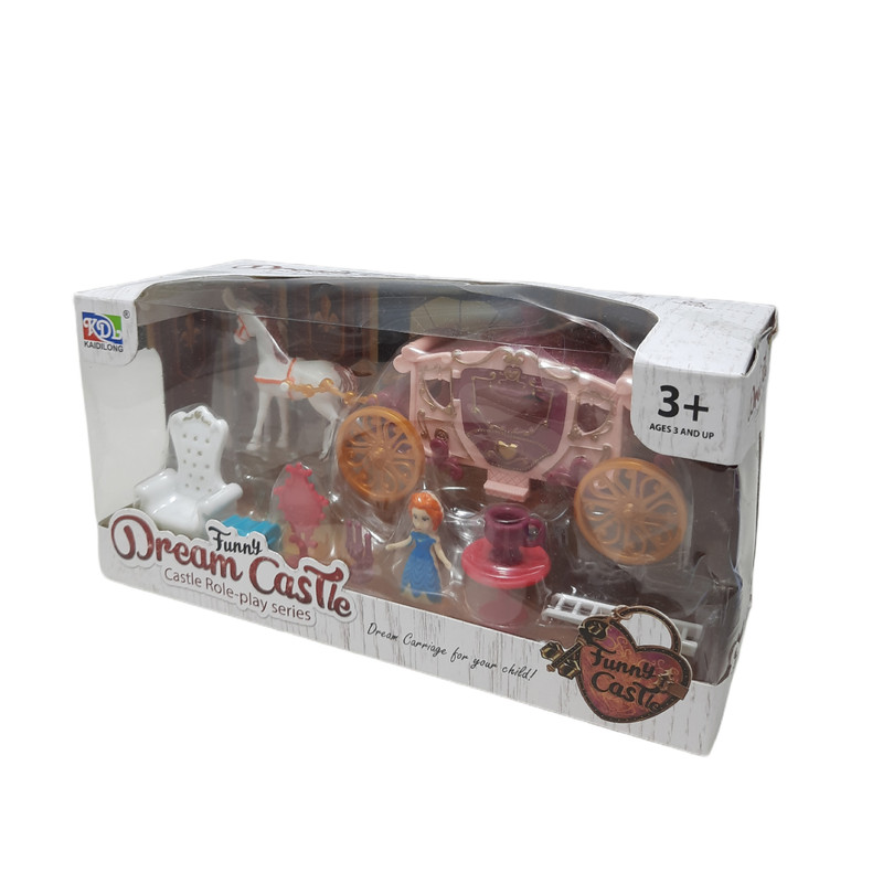 اسباب بازی دخترانه مدل اسب و کالسکه