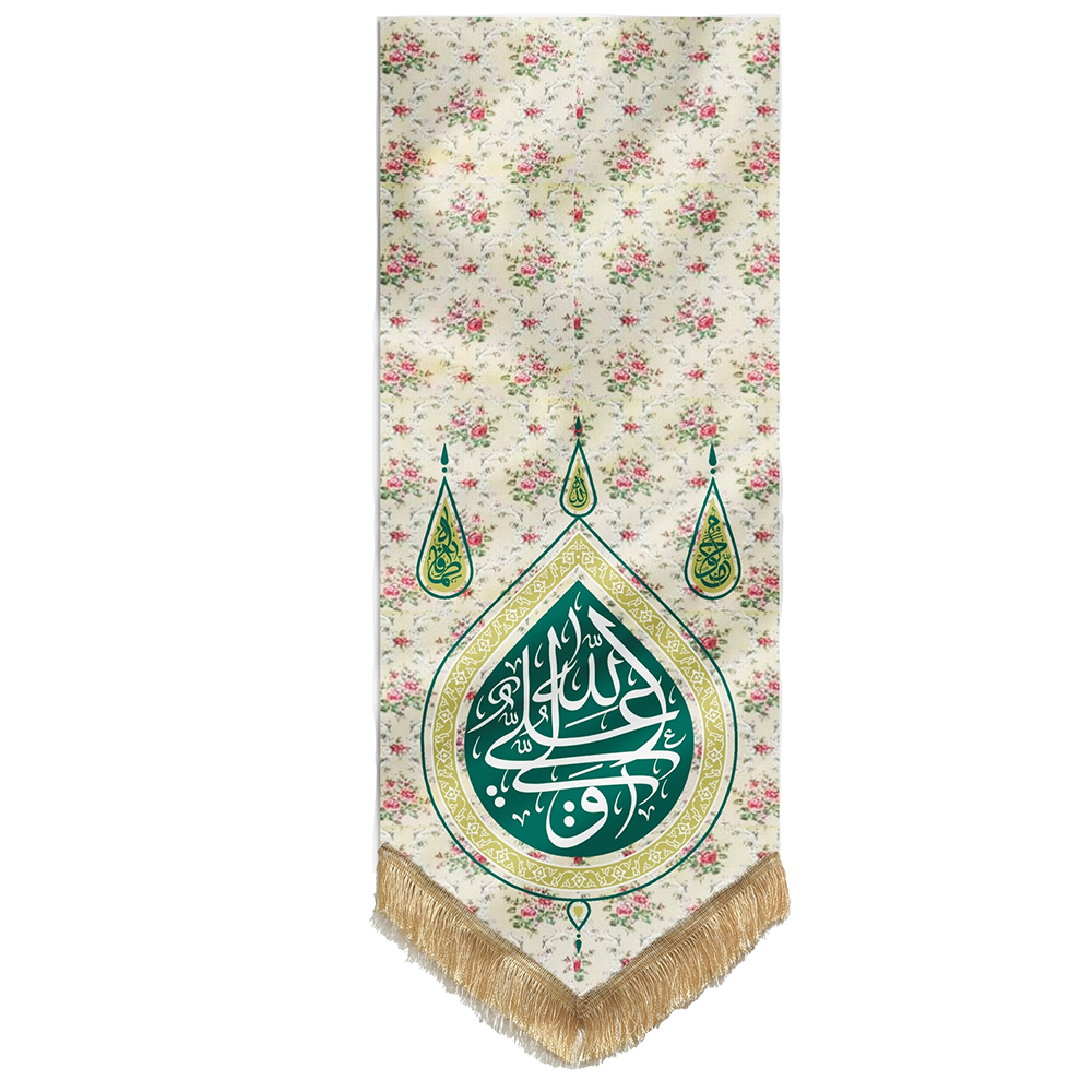 پرچم مدل گلدار علی ولی الله 00201286