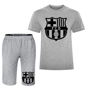 ست تی شرت و شلوارک مردانه مدل بارسلونا A176
