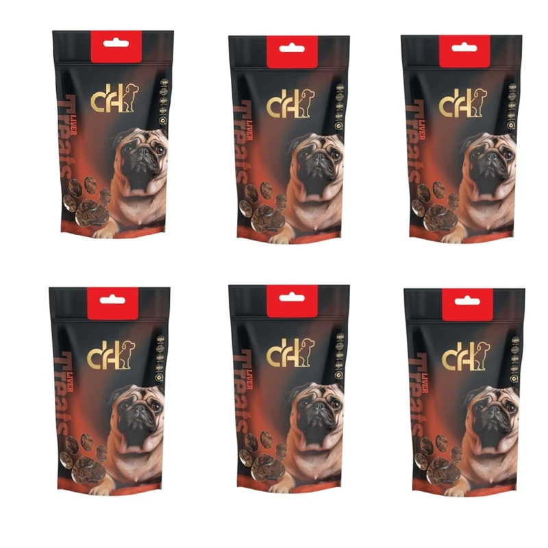 تشویقی سگ دکتر اچ مدل جگر خشک شده طعم گوشت گوسفند وزن 420 گرم مجموعه 6 عددی