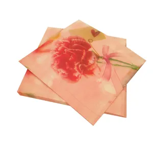 دستمال سفره مدل گل بسته 17 عددی