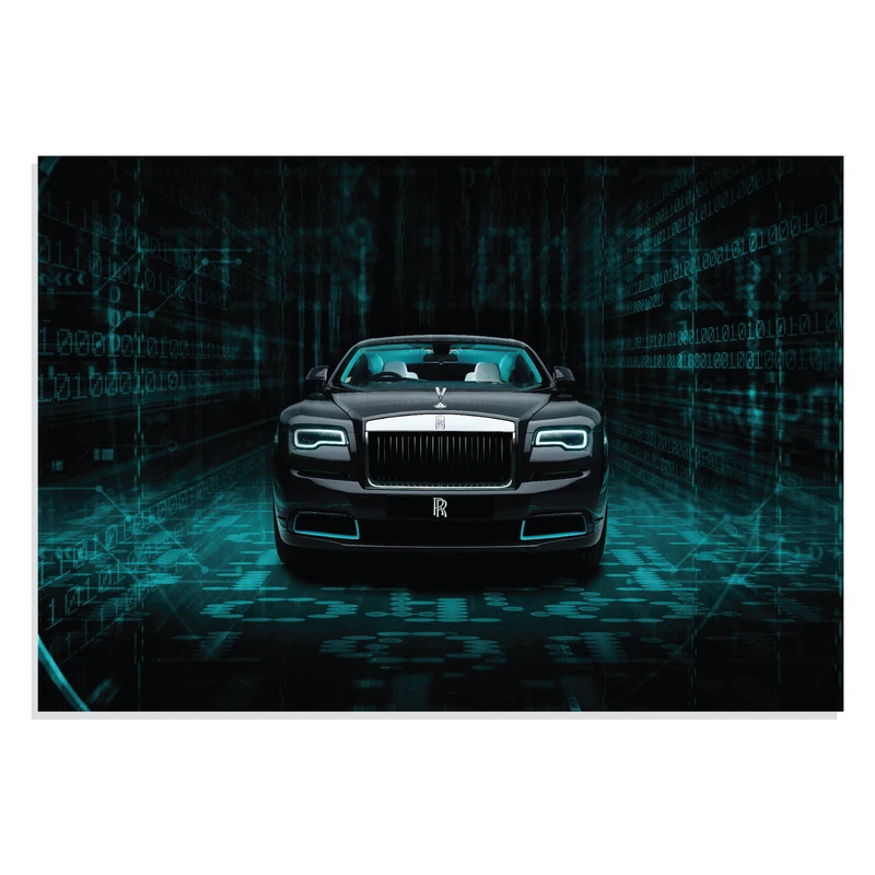 پوستر  طرح ماشین رولز رویز - Rolls Royce Wraith Kryptos مدل NV0747