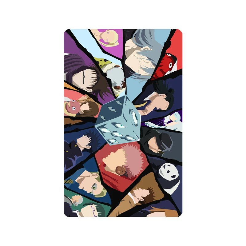 استیکر کارت مدل انیمه طرح جوجوتسو کایسن توجی فوشیگورو Jujutsu Kaisen Toji Fushiguro کد 5264